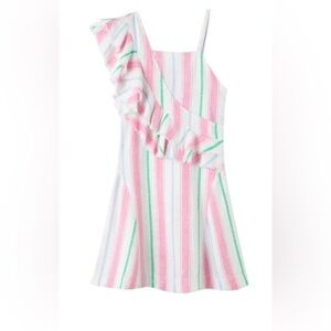 Habitual GIRL MULTI-COLOR LINEN STRIPED DRESS‎ SIZE 16